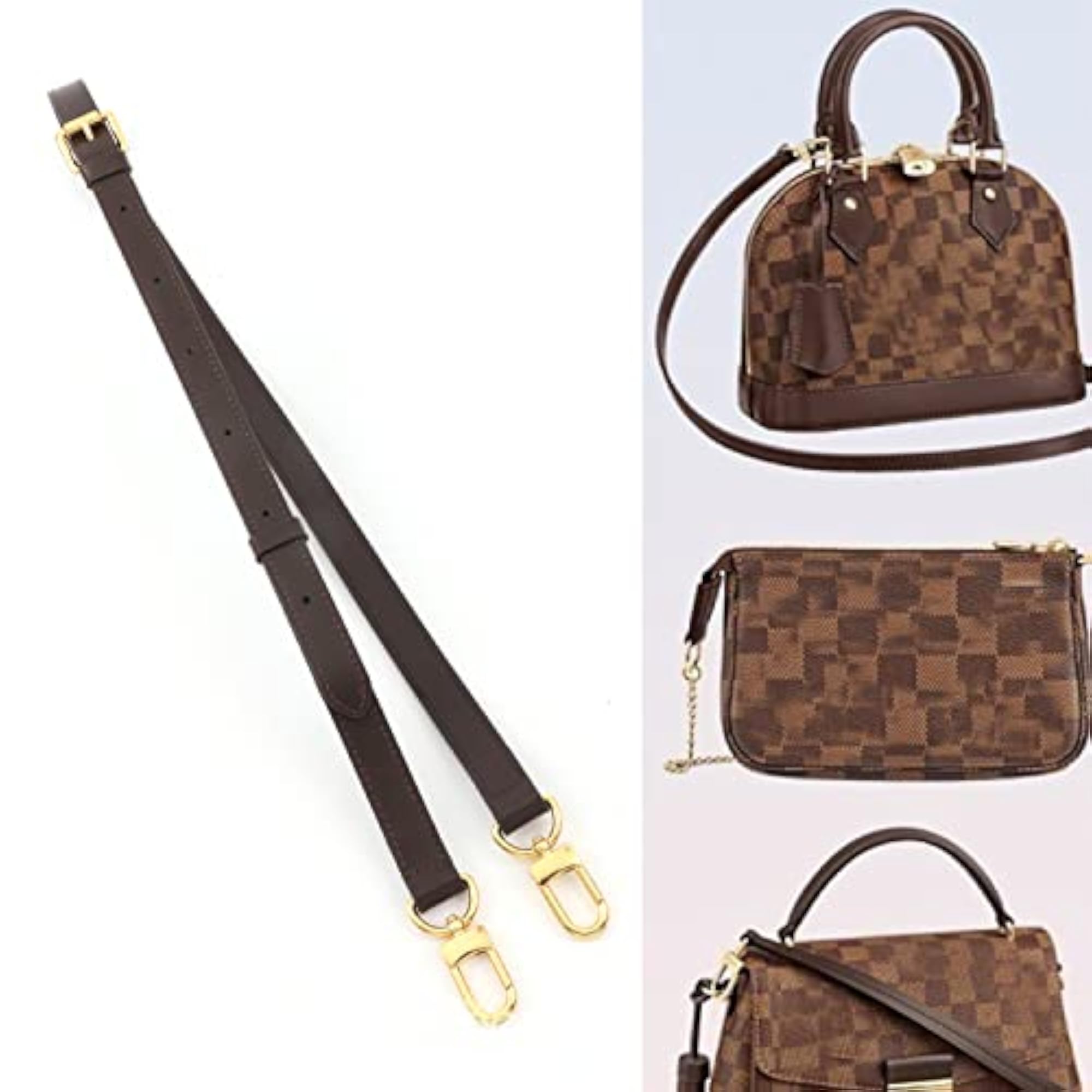 Adjustable Crossbody Strap, Genuine Leather Replacement